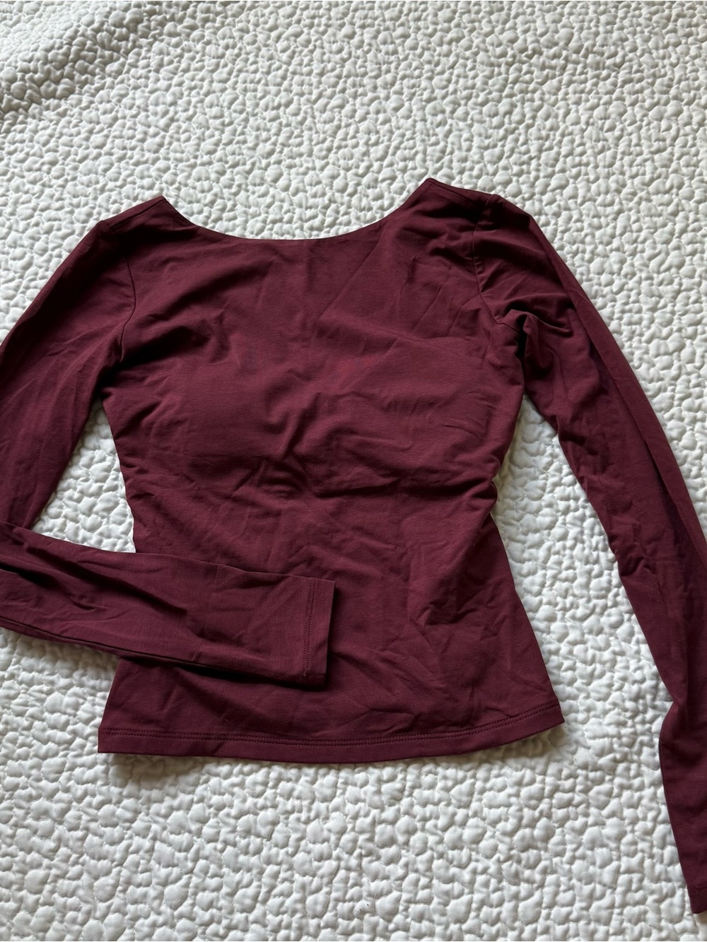 Abercrombie and Fitch bra-free long sleeve